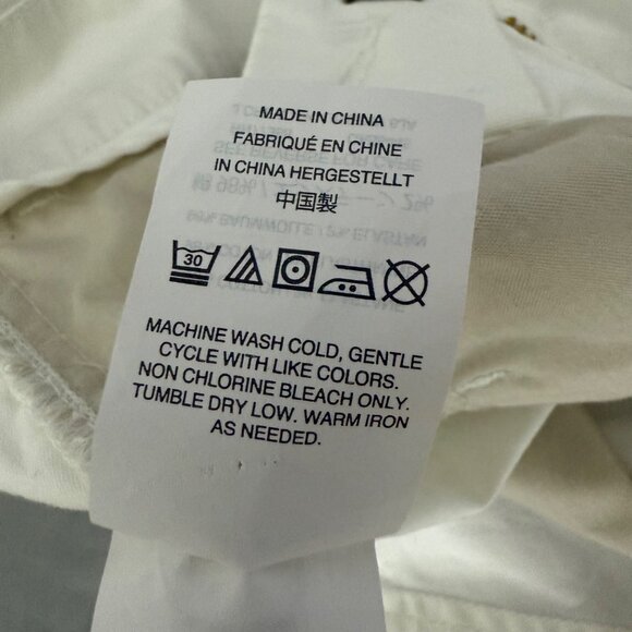 J.Crew Shorts Women's 14 High Rise Stretch Chino Shorts Pockets 7" Inseam White - Picture 9 of 13